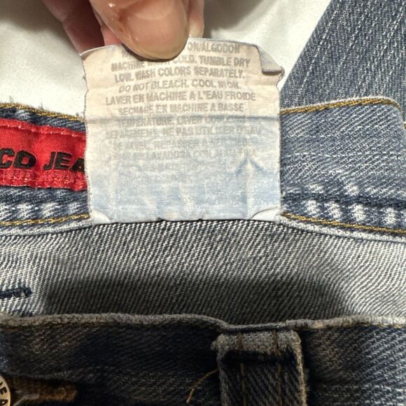 Vintage JNCO Pants 90's Flaming Skull Old School Skater 30"x31" Streetwear Y2K - Picture 12 of 16